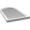 Ekena Millwork Round Top Surface Mount PVC Gable Vent: Functional, w/ 2"W x 2"P Brickmould Sill Frame, 22"W x 40"H GVPRT22X4003SF - alternate 3